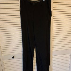 Vince silk wide leg pants black 6